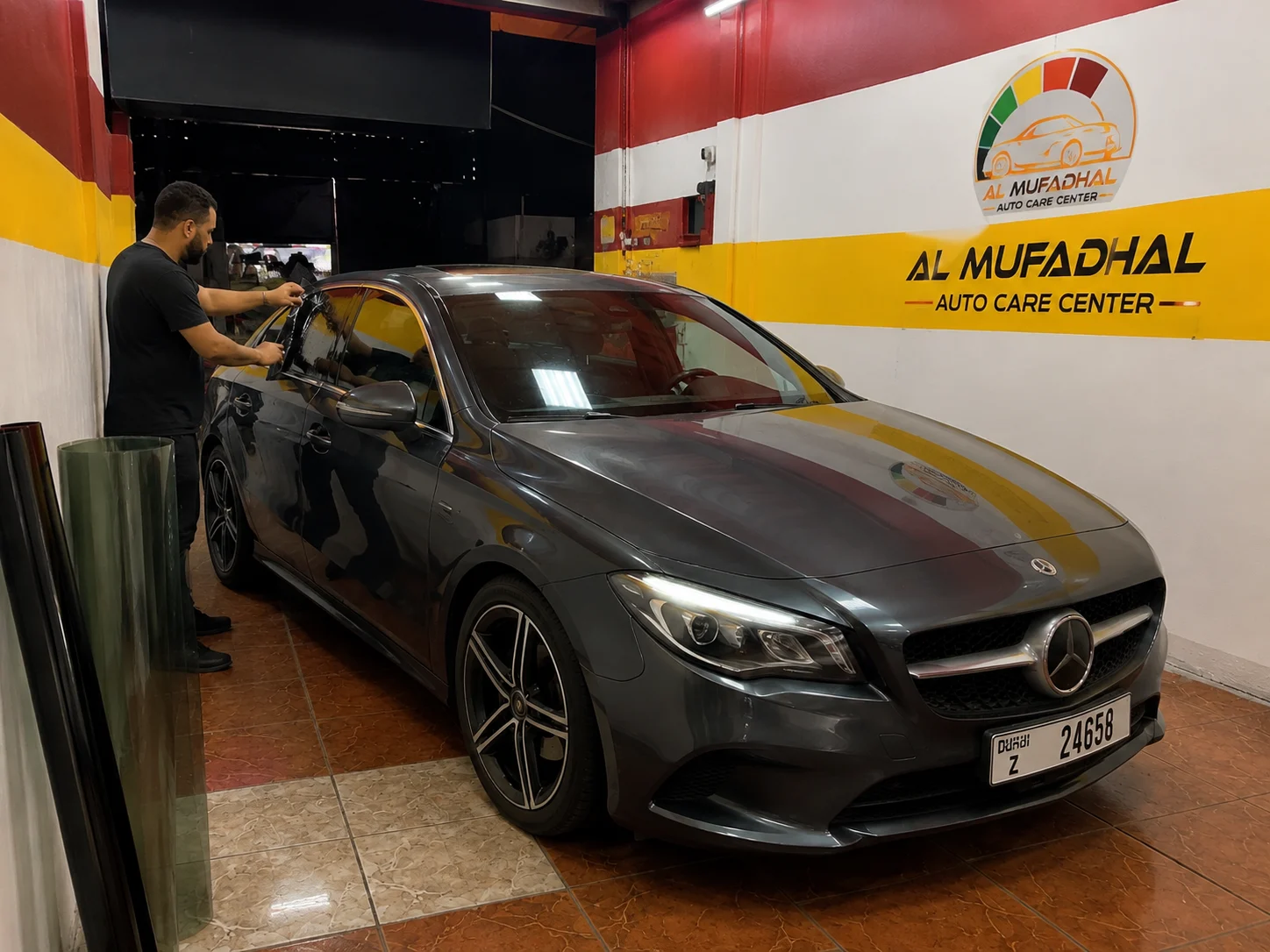 Professional window tint installation