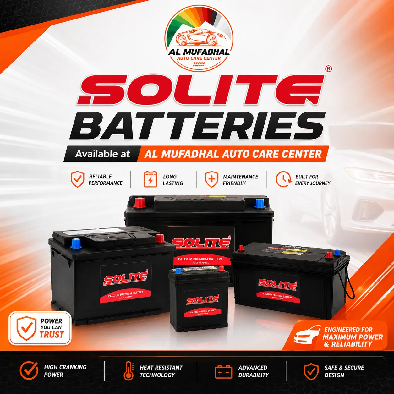 Solite car batteries