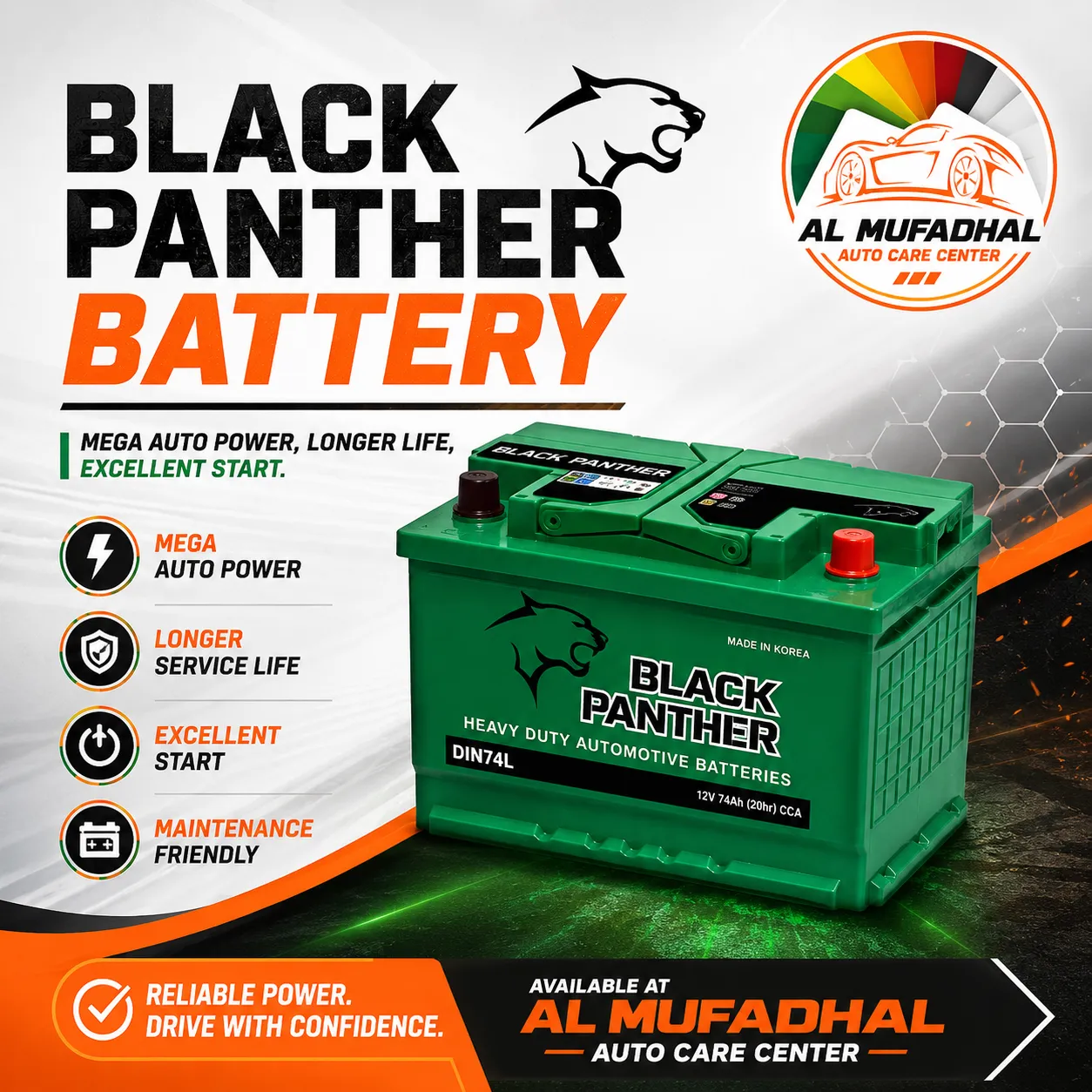 Black Panther car battery