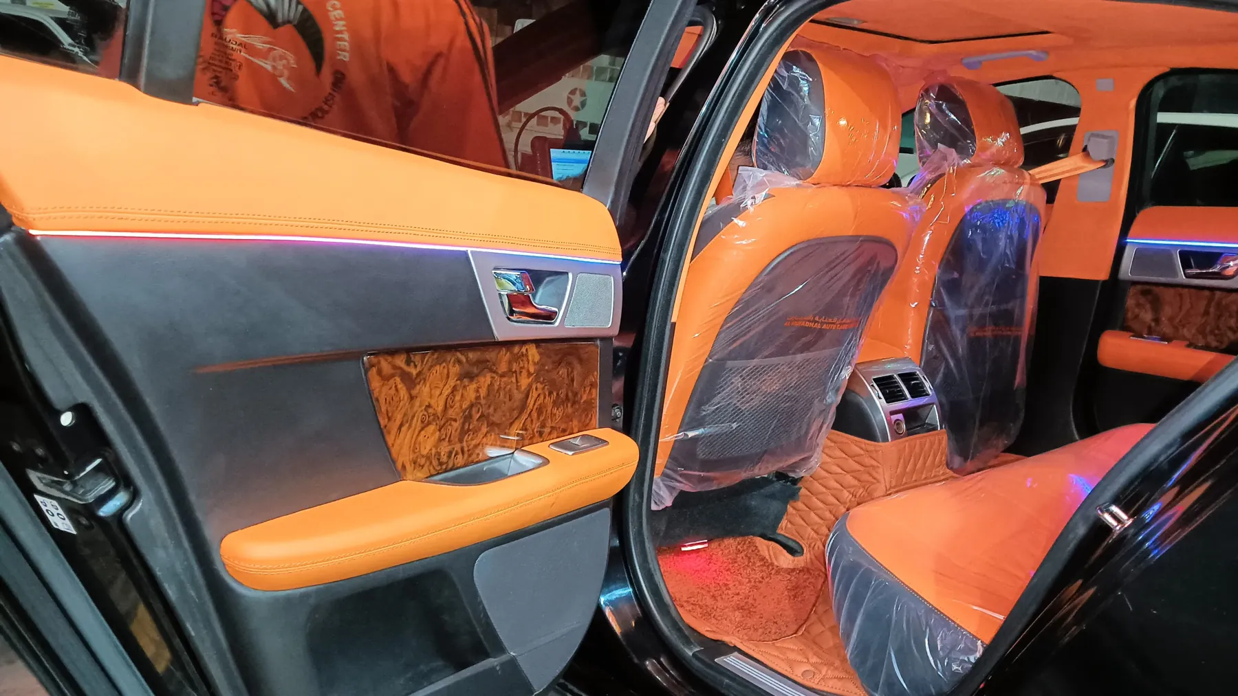 Orange interior remake with ambient lighting